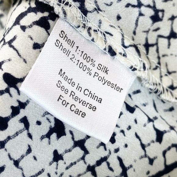 Parker Mesh Ribbed Fit and Flare Silk Lined Mini Dress White Black - Picture 14 of 16